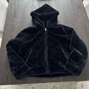 UGG Black Faux Fur Jacket